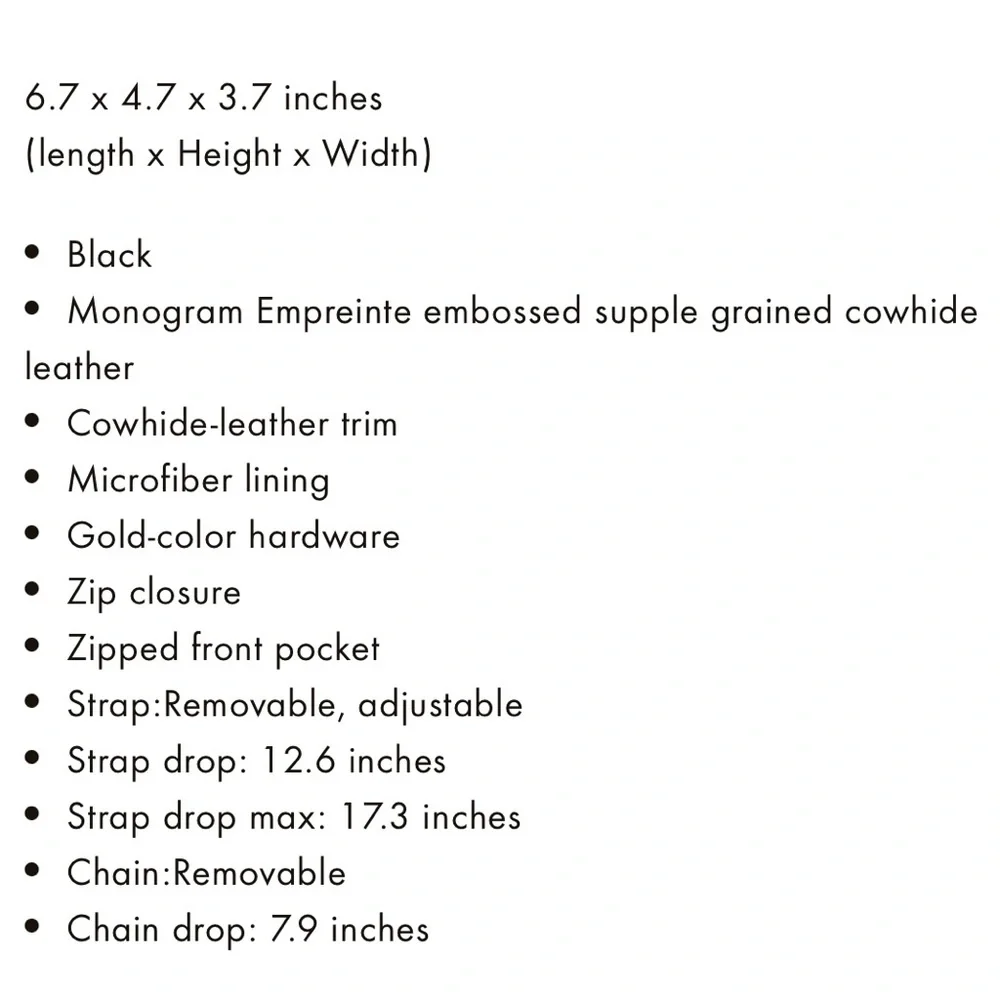 Louis Vuitton Mini Bumbag in Black Empreinte Leather - Picture 14 of 14